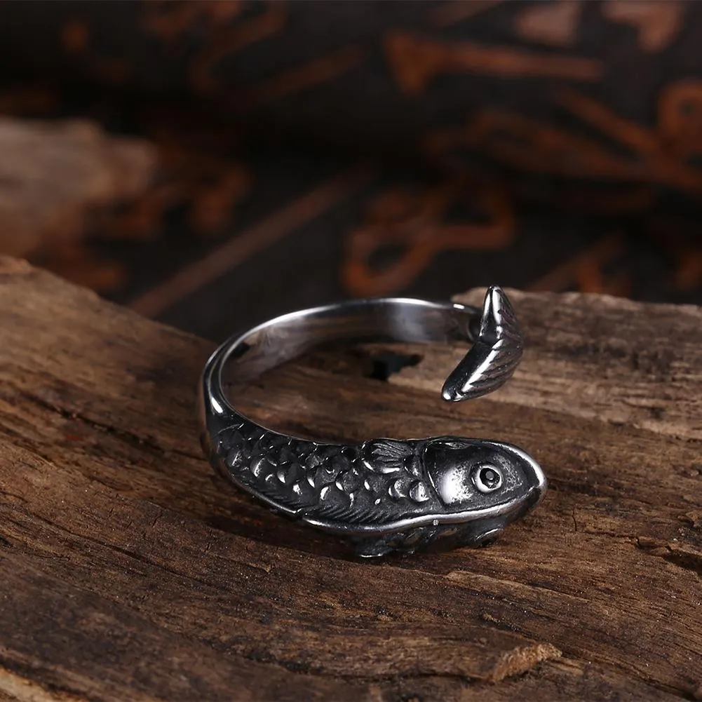 316L Stainless Steel Classic Pisces Men's Ring