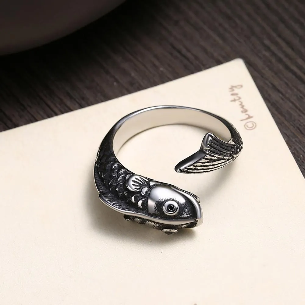 316L Stainless Steel Classic Pisces Men's Ring