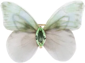 3D Butterfly Brooch Pins Beautiful fabric butterfly Pin Decorative Pins Art Curtain Crafts Decoration Home Decor Accessory