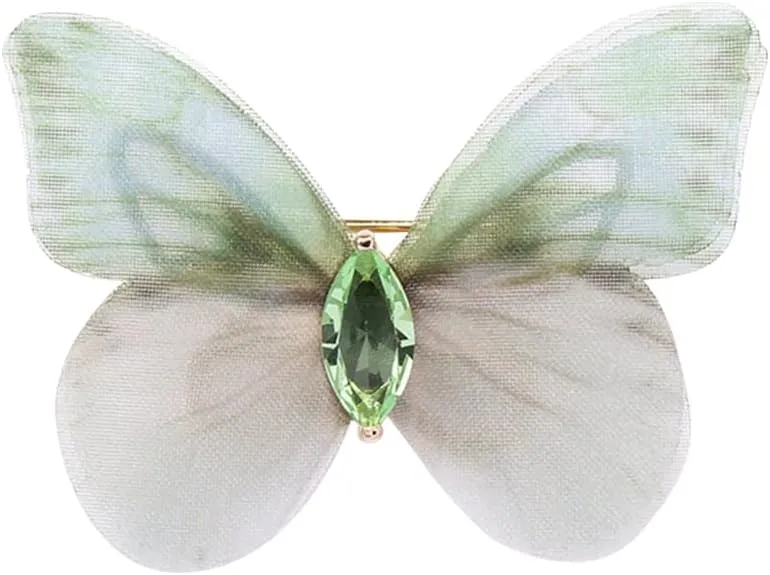 3D Butterfly Brooch Pins Beautiful fabric butterfly Pin Decorative Pins Art Curtain Crafts Decoration Home Decor Accessory