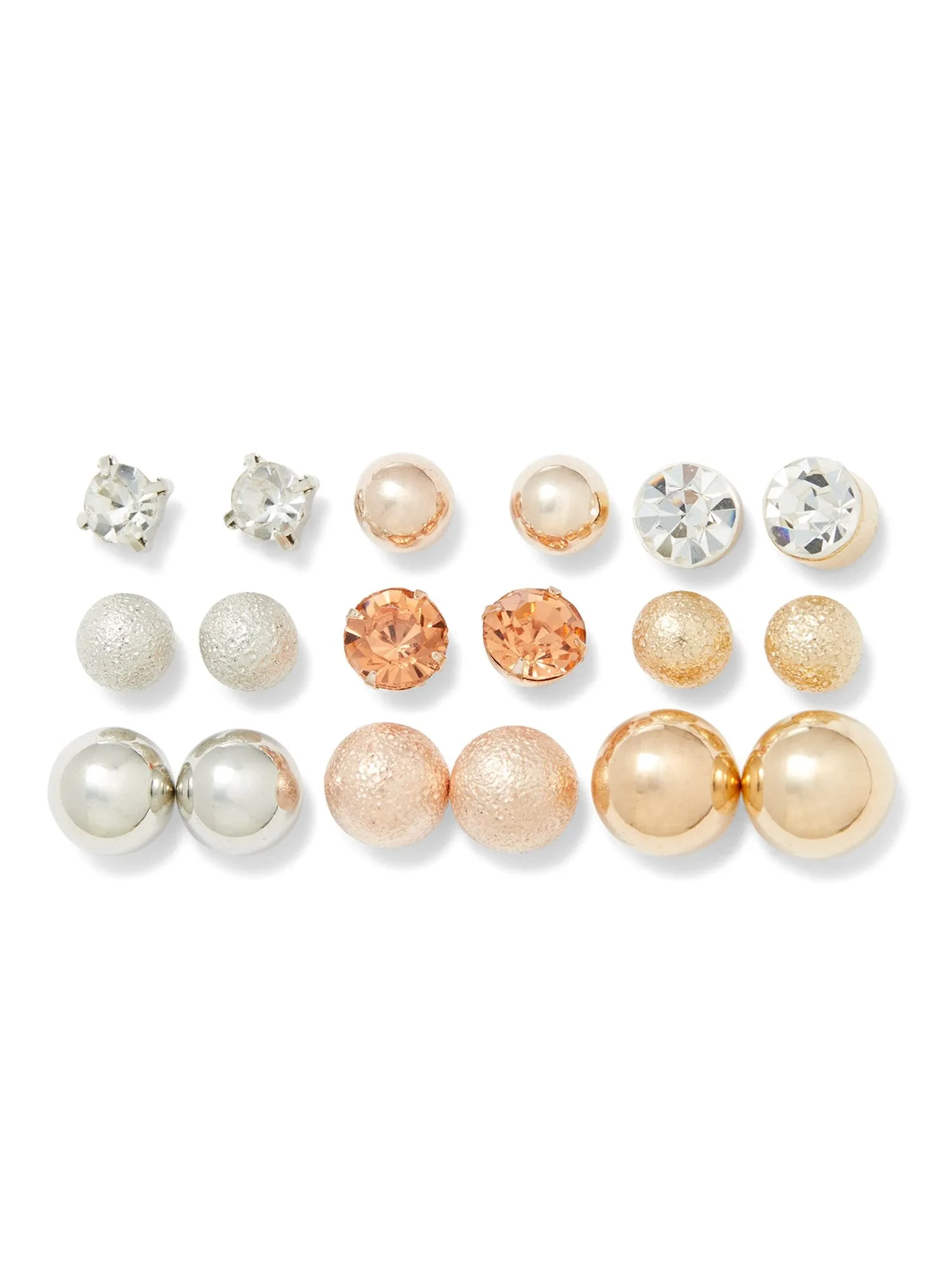 9-Piece Post Earring Set