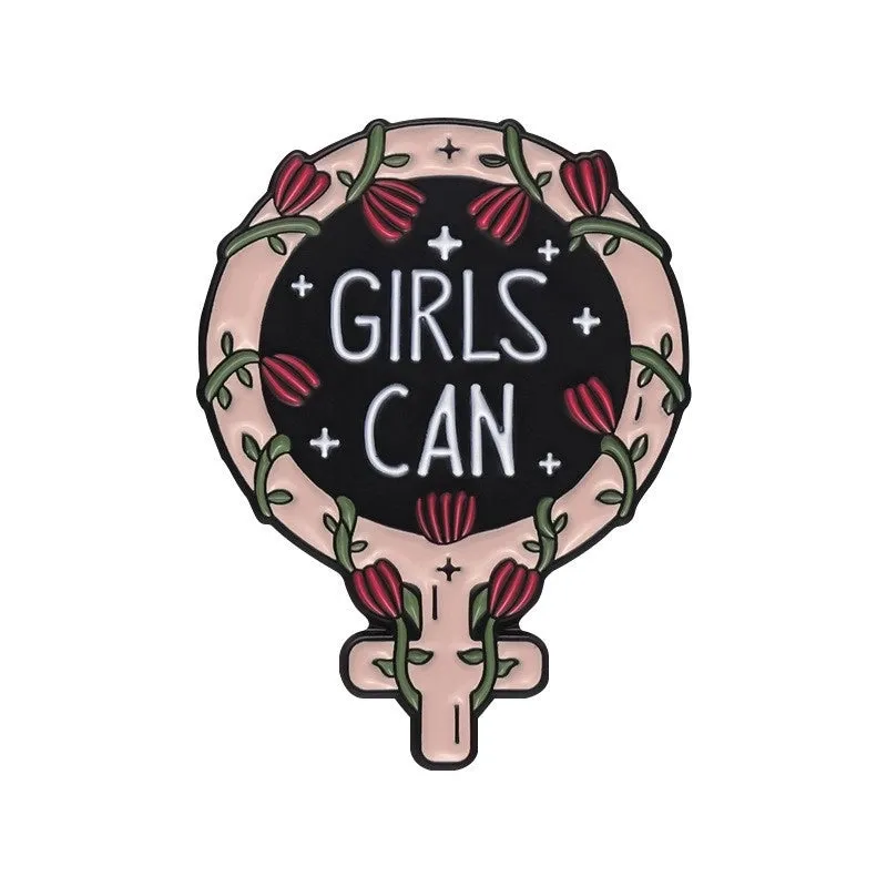 Cartoon Style Pin Human Letter Butterfly Alloy Plating Unisex Brooches