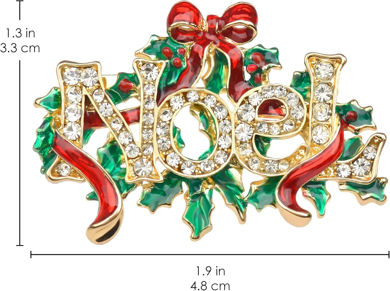 Christmas Brooch Pin for Women Girls Crystal Rhinestone Brooches and Pins Colorful Enamel Cute Deer Cat Bird Snowflake Bells Brooch Pins Fashion Christmas Jewelry Holiday Gifts