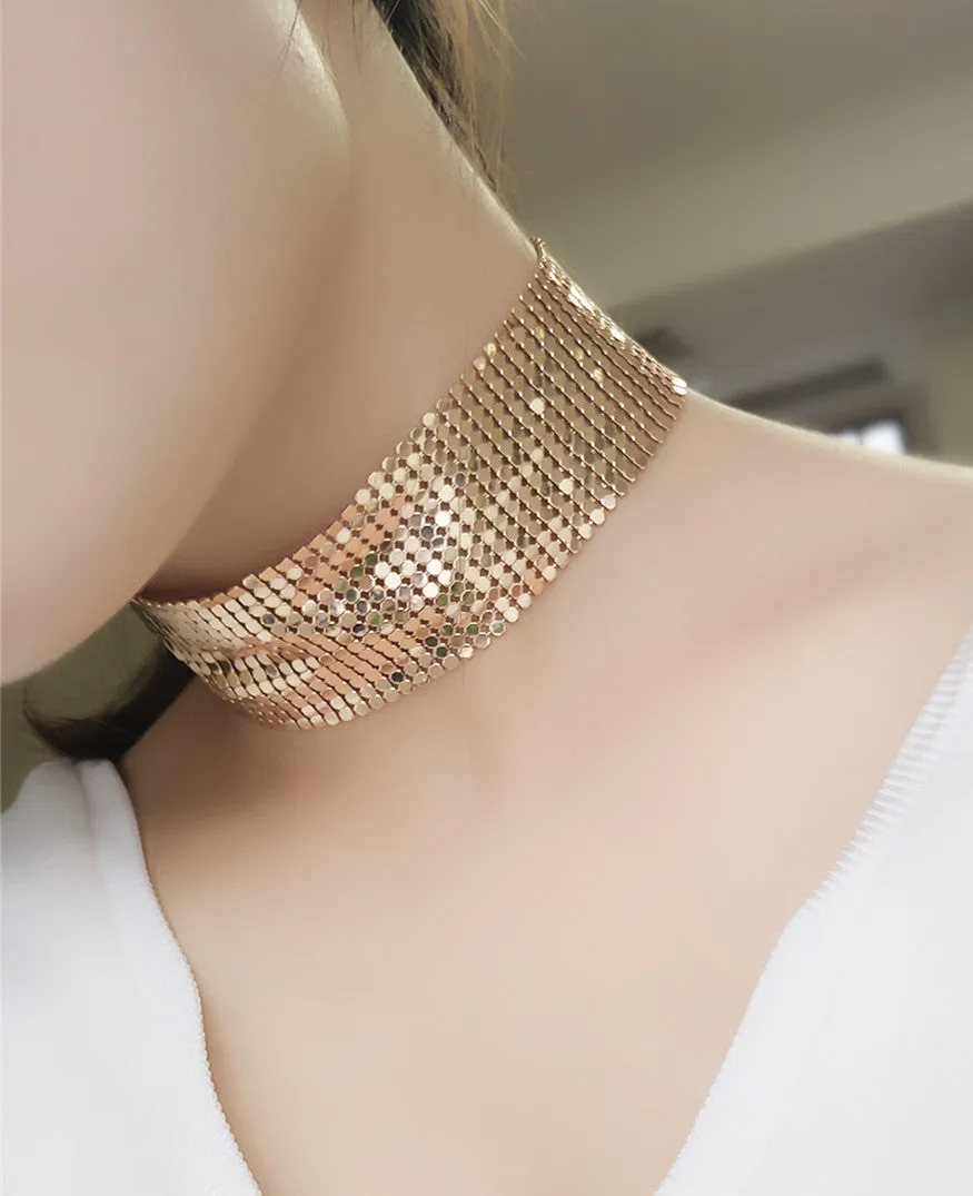Disco Mesh Choker