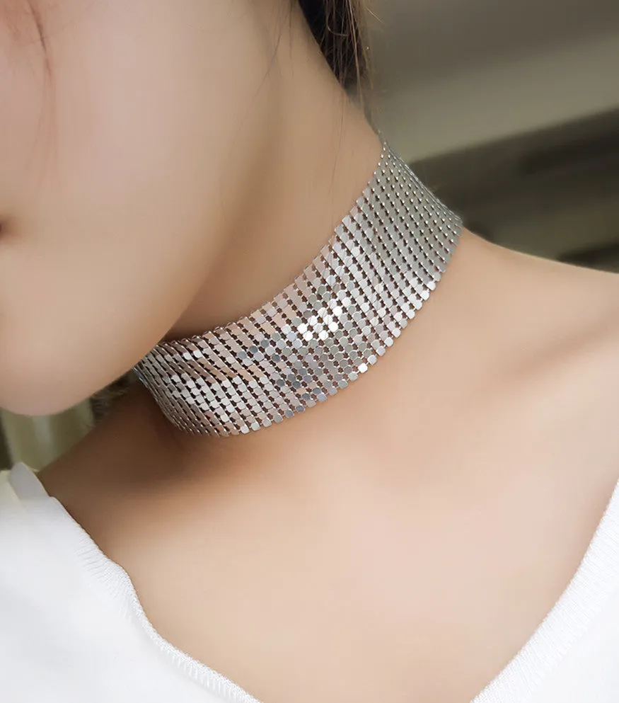 Disco Mesh Choker