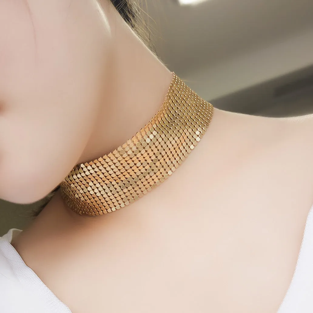 Disco Mesh Choker