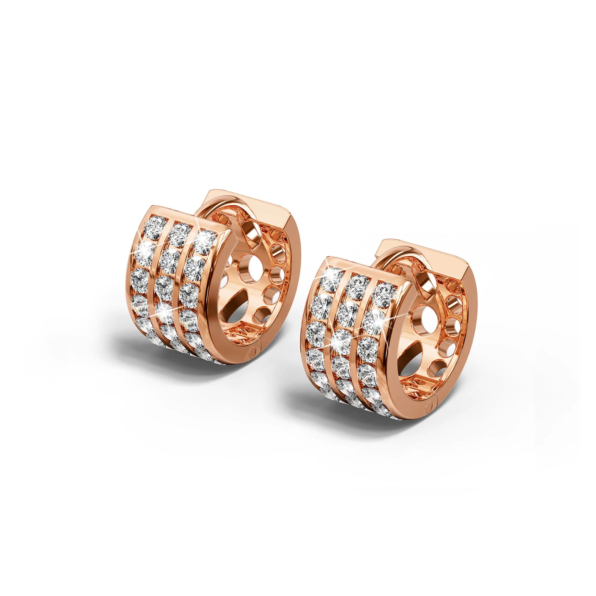 Flash Dots Huggie Earrings