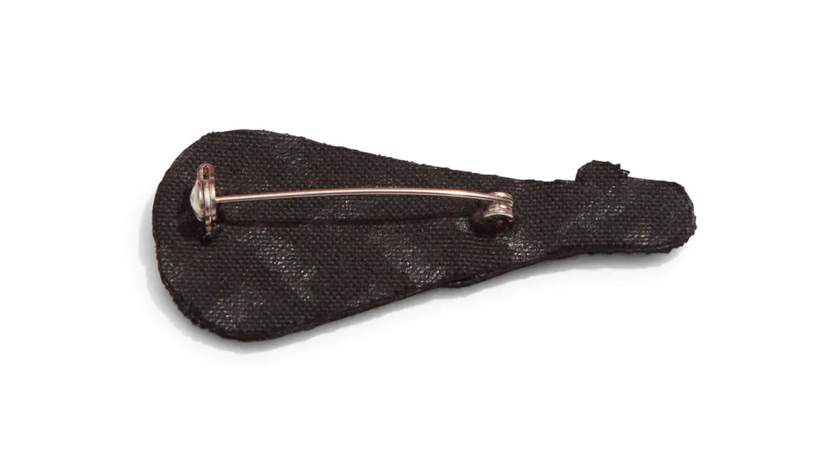 Flashlight Embroidered Pin