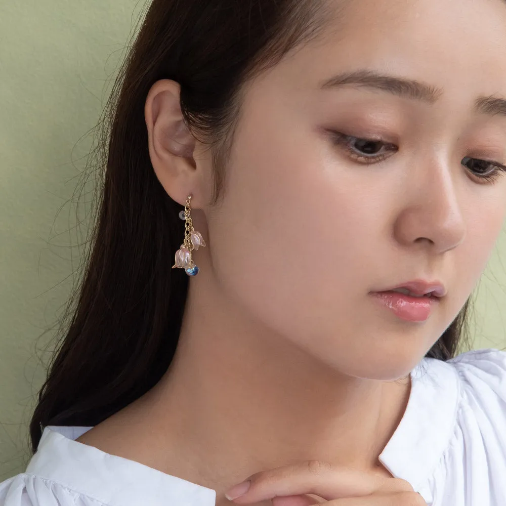 Flower Cluster Drop Earrings