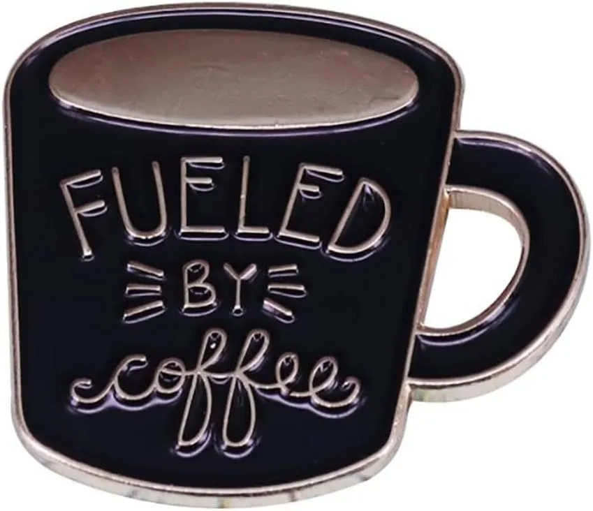 Funny Coffee Cup Art Lapel Pin Collection Ornament Of Cartoon Cup Pot Shape Brooch Badge Coffee Lovers Gift