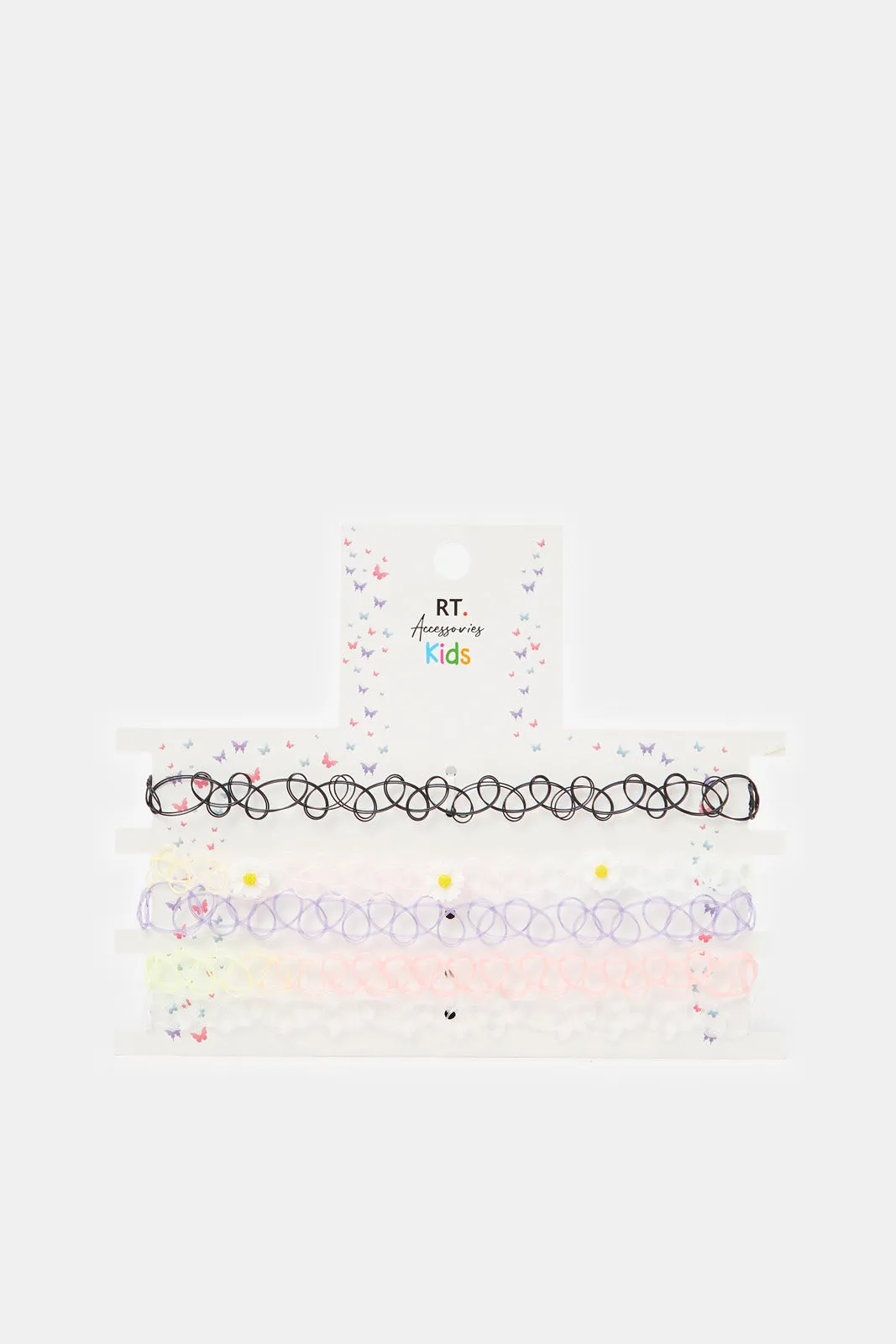 Girls Assorted Embellished Choker Set (Pack of 5)