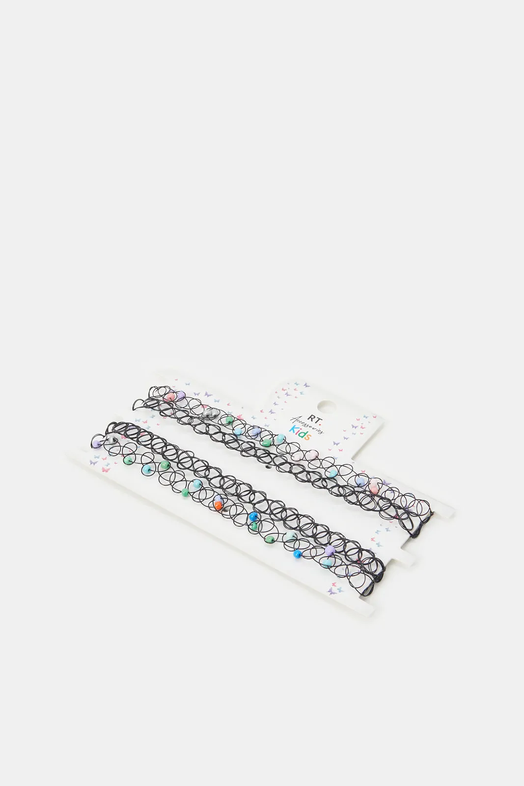 Girls Black Necklace Set (Pack of 4)