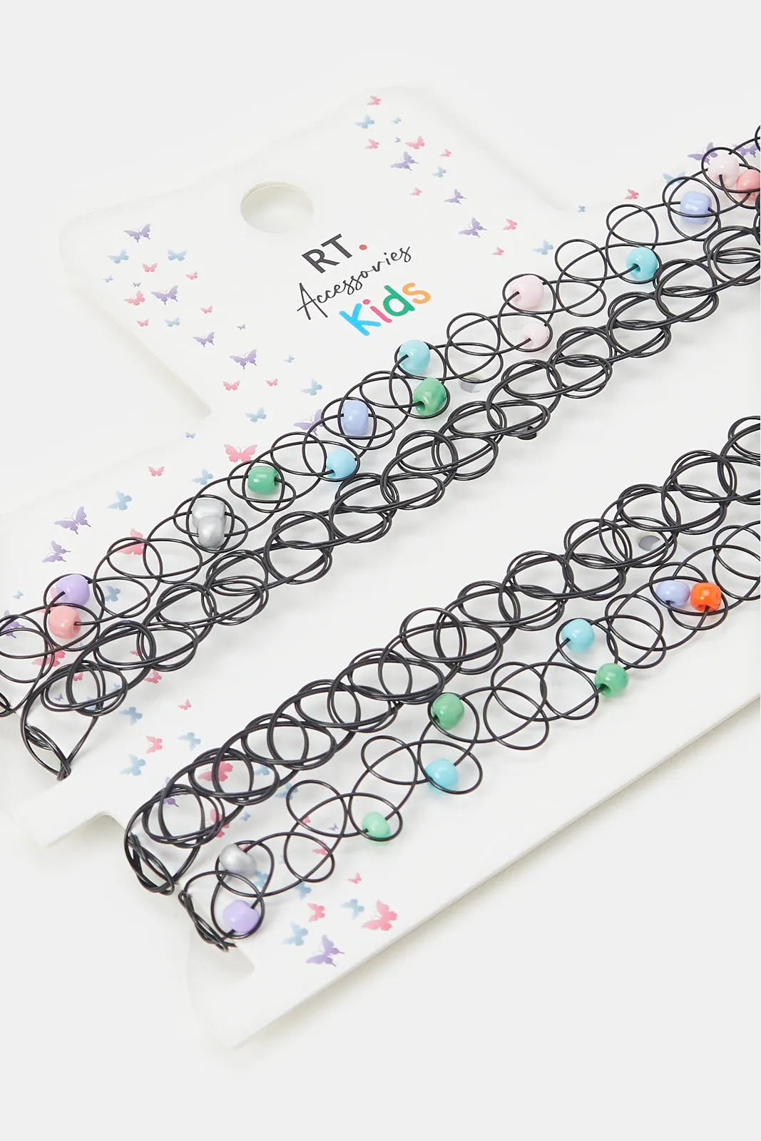 Girls Black Necklace Set (Pack of 4)