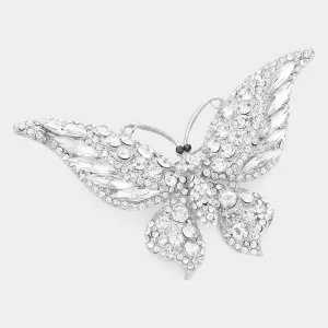 iLLASPARKZ Glass Crystal Butterfly Pin Brooch