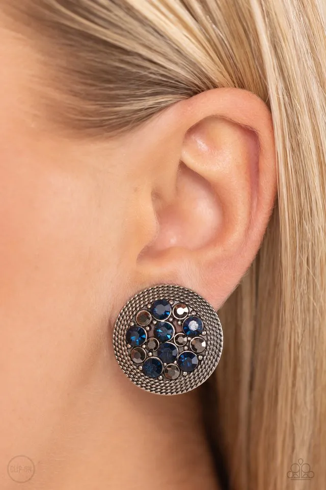 Paparazzi Earring ~ Stellar Status - Blue