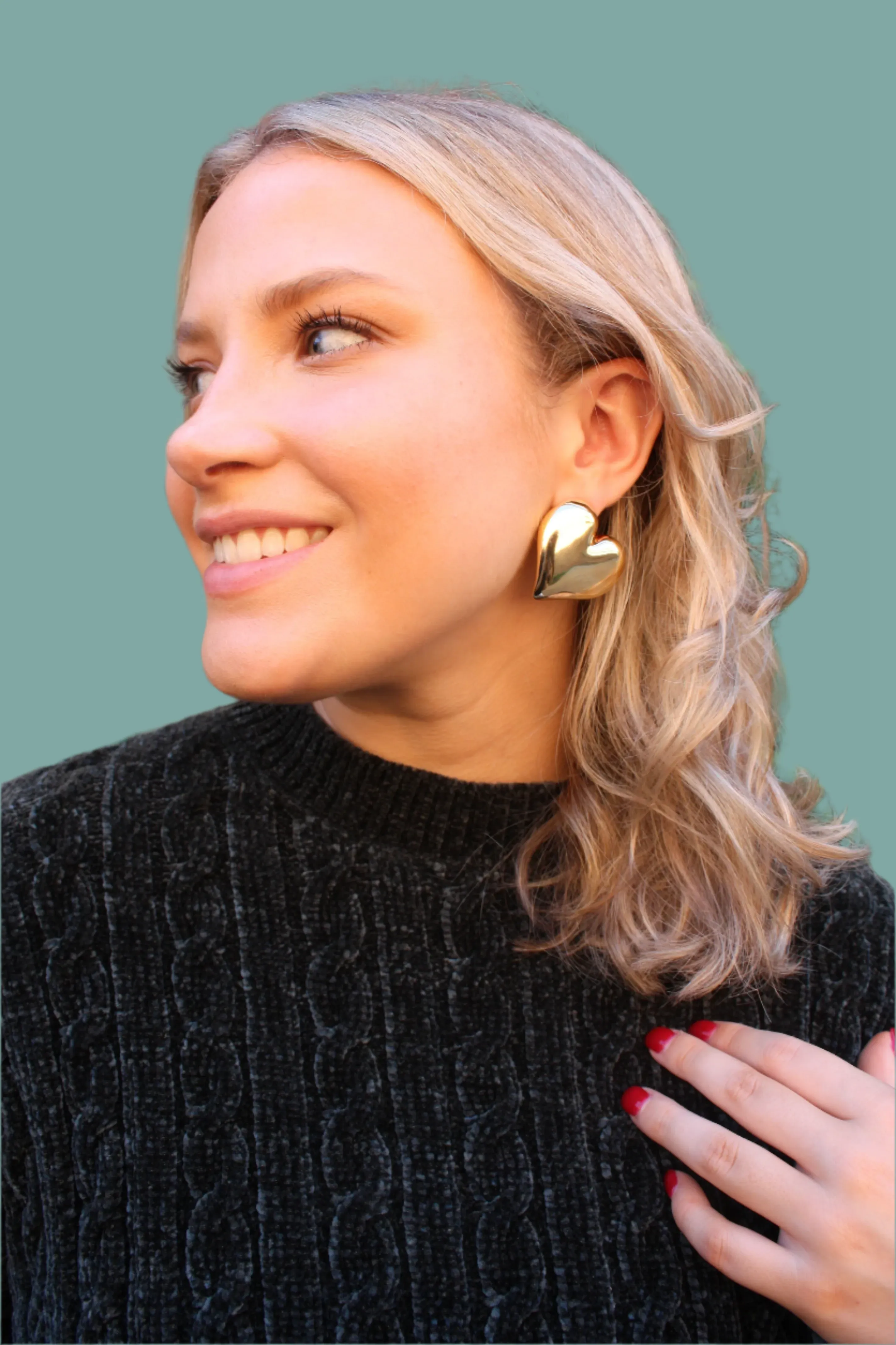 Puff Heart Earring