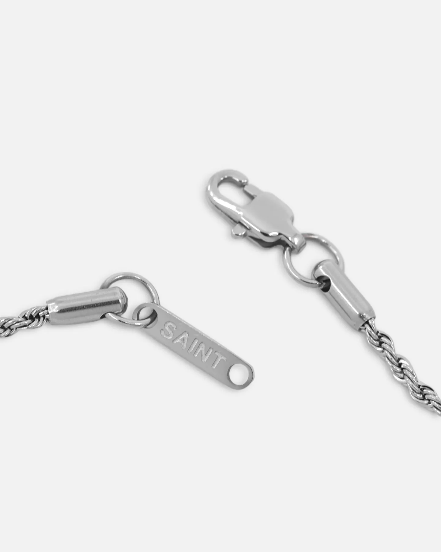 Saint Morta 2mm Rope Chain White Gold