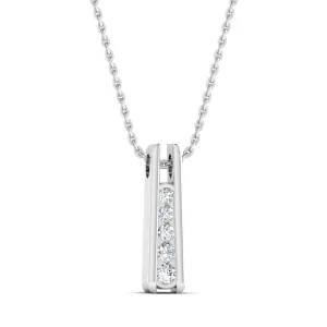 Silver Luminance Pendant Necklace
