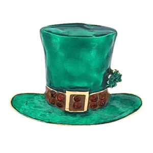 St. Patrick's Leprechaun Hat Pendant Charm Brooch Pin